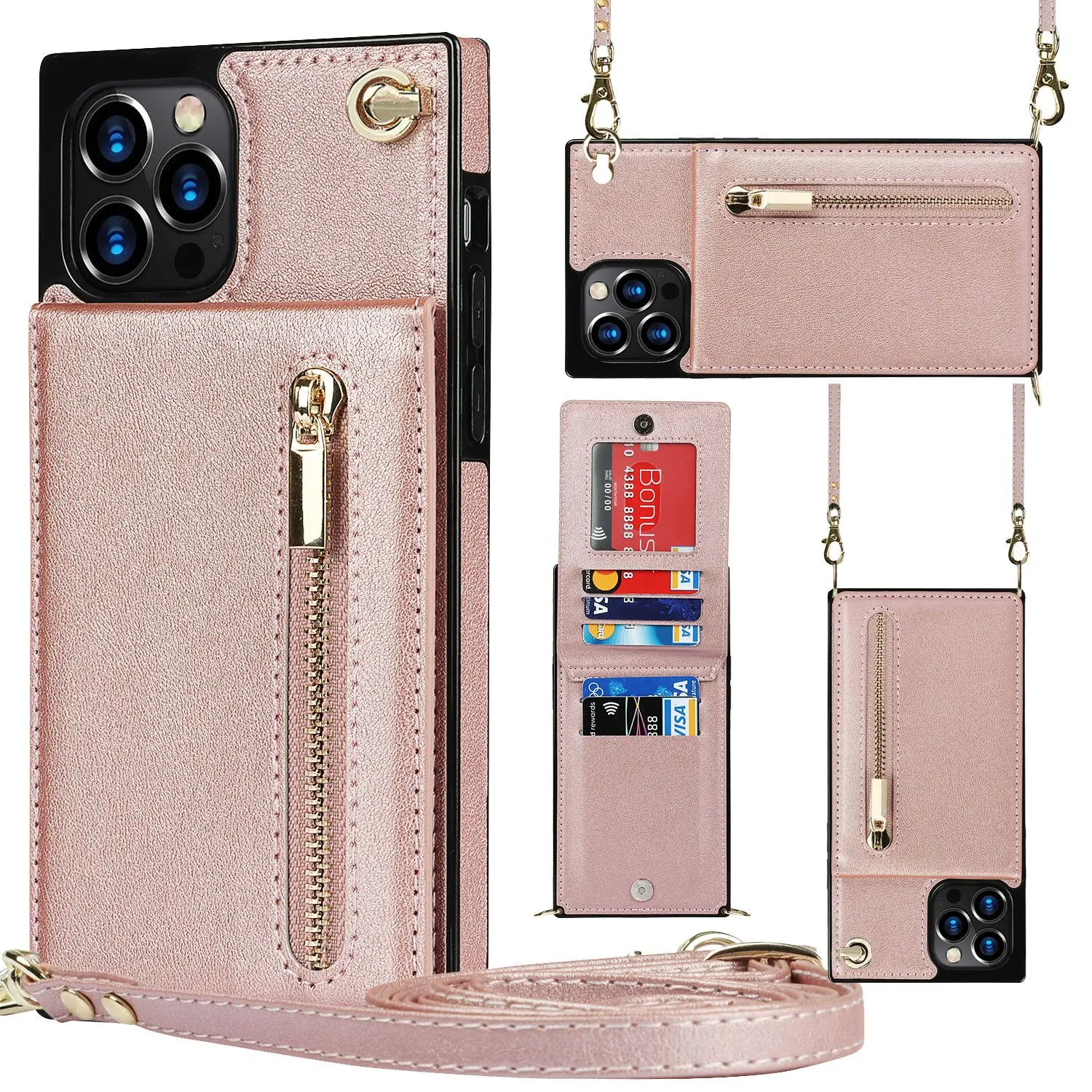 Applicable for iPhone 17 Pro Max with card slot phone case, Apple 16 cross-body zipper holder protection cover, back cover 15
Applicable for iPhone 17 Pro Max with card slot phone case, Apple 16 cross-body zipper holder protection cover, back cover 15