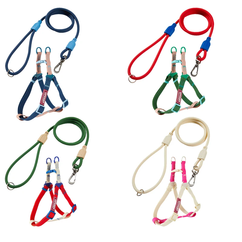 Adjustable Color Blocking Design Dog Harnesses Waterproof PVC Walking Leash Rope Chest And Back Set For Dog Outdoor Training
Adjustable Color Blocking Design Dog Harnesses Waterproof PVC Walking Leash Rope Chest And Back Set For Dog Outdoor Training