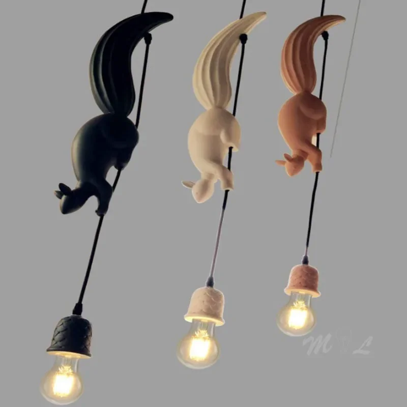 Nordic Modern Squirrel Led Pendant Lights Resin Animal Art Deco Hanglamp for Bedroom Beside Lamp Creative Luminaire Suspension
Nordic Modern Squirrel Led Pendant Lights Resin Animal Art Deco Hanglamp for Bedroom Beside Lamp Creative Luminaire Suspension