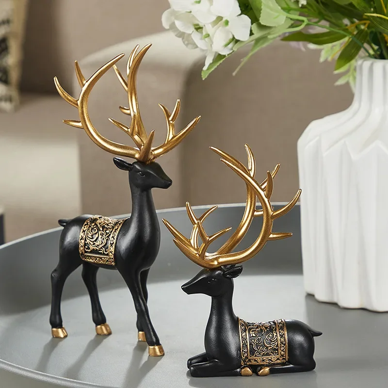 Resin Geometric Elk Sculpture Standing Gold Deer Statues Festival Reindeer Home Decor Living Room TV Cabinet Ornaments
Resin Geometric Elk Sculpture Standing Gold Deer Statues Festival Reindeer Home Decor Living Room TV Cabinet Ornaments