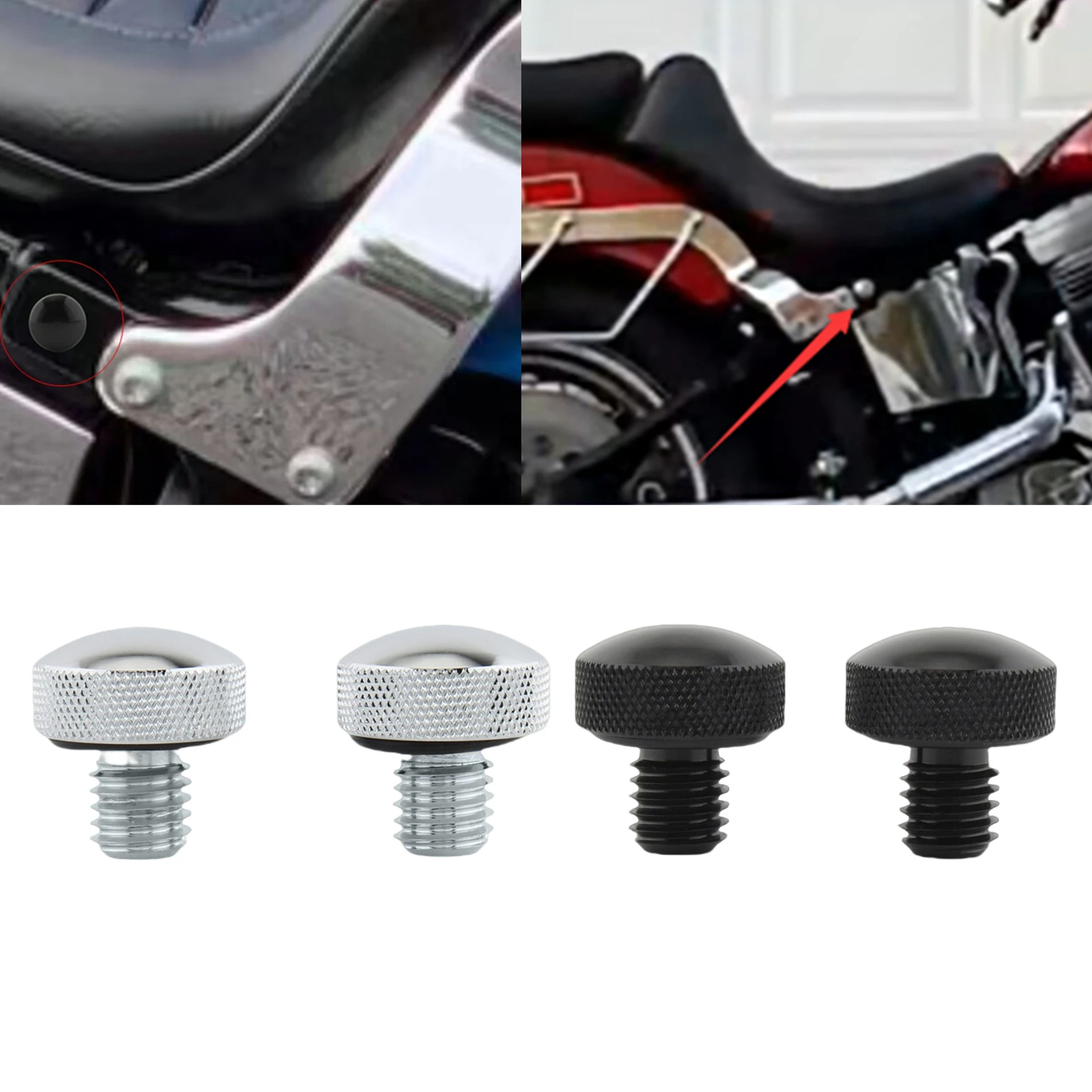 2pcs Motorcycle Seat Bolt Tab Screw For Harley-Davidson Softail 1984-2007
2pcs Motorcycle Seat Bolt Tab Screw For Harley-Davidson Softail 1984-2007