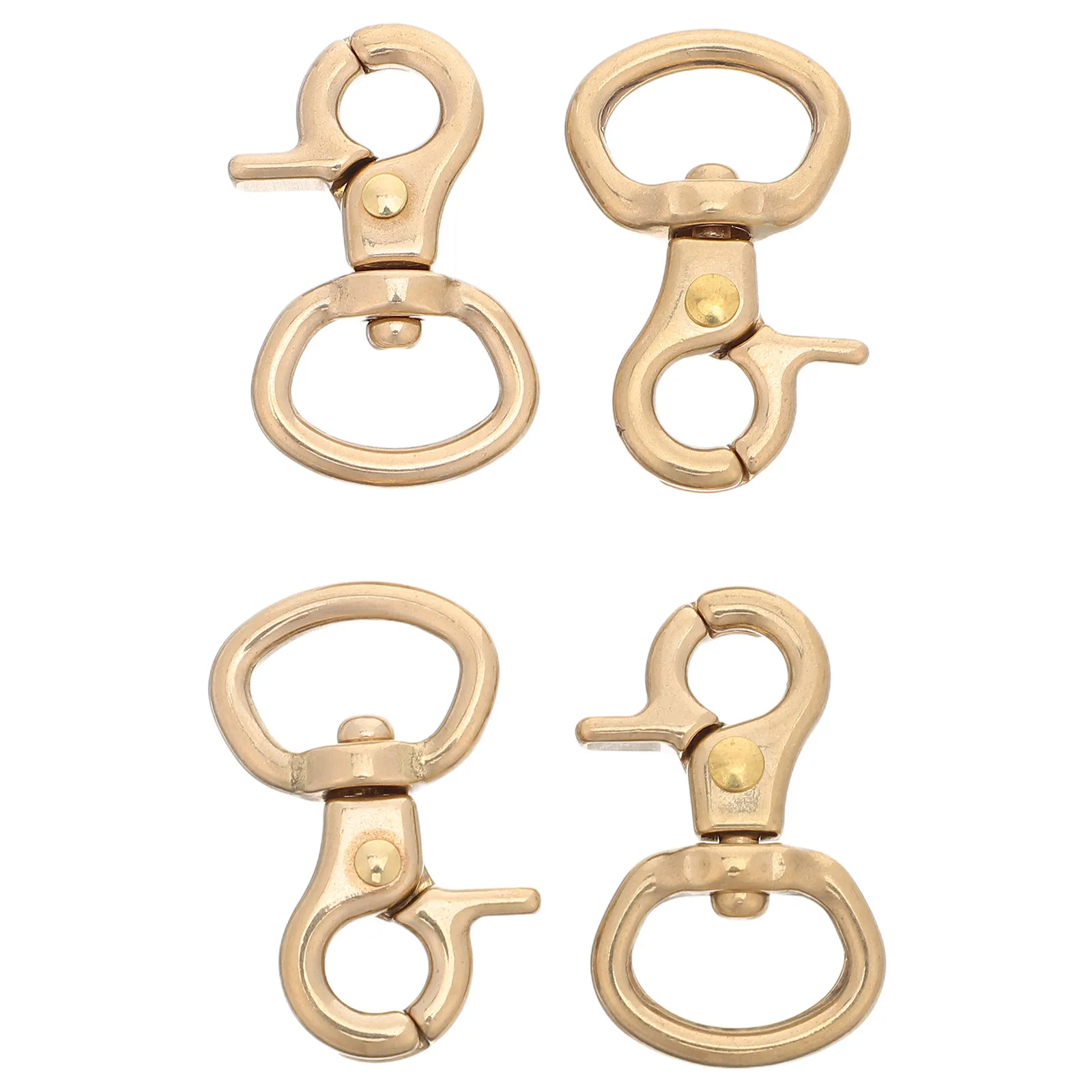 4 шт. поворотные пружинные карабины-лобстеры из латуни, вращающиеся крючки-защелки для брелоков, шнурков, аксессуары для сумок и кожевенного ремесла DIY
4 шт. поворотные пружинные карабины-лобстеры из латуни, вращающиеся крючки-защелки для брелоков, шнурков, аксессуары для сумок и кожевенного ремесла DIY