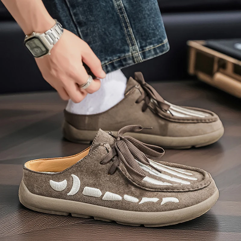 Men Exclusive Loafers British Retro Mule Shoes Soft Sole Suede Comfortable Casual Shoes Street Breathable Slip on Slippers
Men Exclusive Loafers British Retro Mule Shoes Soft Sole Suede Comfortable Casual Shoes Street Breathable Slip on Slippers