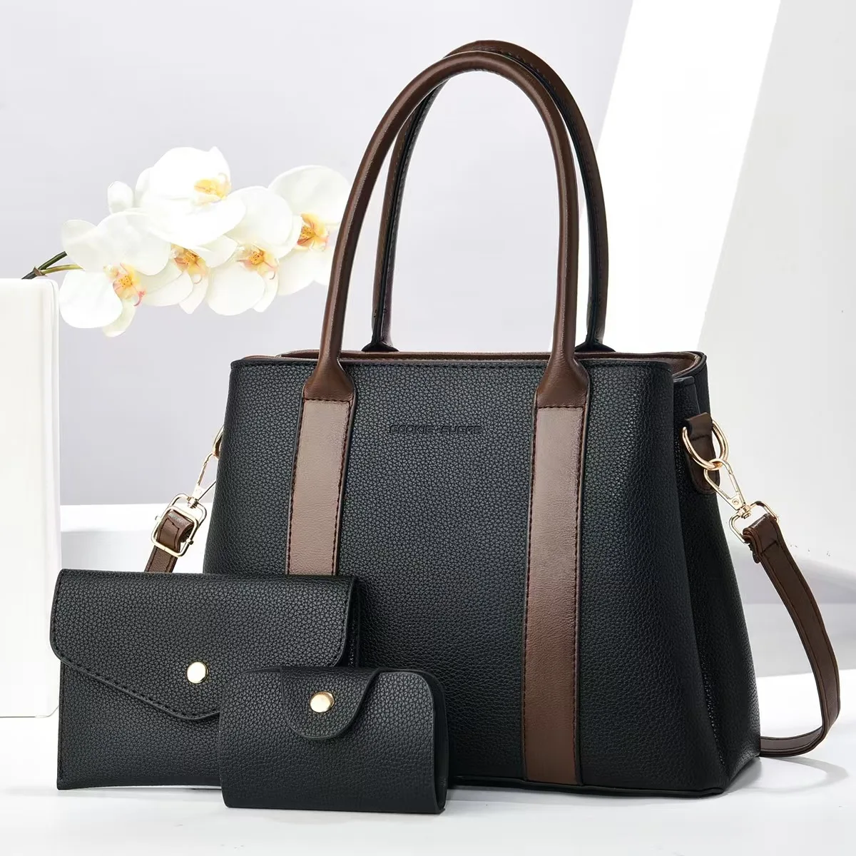 3pcs/set Women's Bags Clutch Handbag Totes Large Capacity Shoulder Bag Fashion Trend Female Tote Bag with Wallet sac à mains
3pcs/set Women's Bags Clutch Handbag Totes Large Capacity Shoulder Bag Fashion Trend Female Tote Bag with Wallet sac à mains