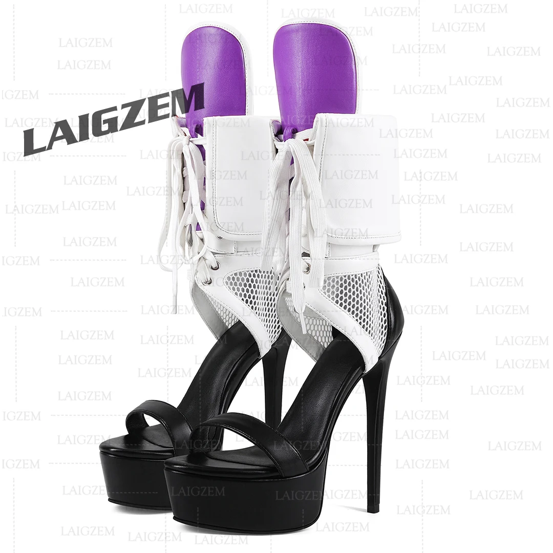 LAIGZEM Women Platform Sandals Open Toe Thin High Heels Pumps Patchwork Ladies Patchwork Shoes Woman Large Size 39 41 44 52
LAIGZEM Women Platform Sandals Open Toe Thin High Heels Pumps Patchwork Ladies Patchwork Shoes Woman Large Size 39 41 44 52
