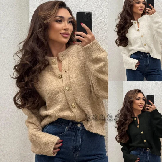 Вязаный свитер KIDCRKJ для женщин, свободного кроя, с круглым вырезом, в стиле пэчворк, однобортный кардиган для женщин, вязаное пальто для женщин
Вязаный свитер KIDCRKJ для женщин, свободного кроя, с круглым вырезом, в стиле пэчворк, однобортный кардиган для женщин, вязаное пальто для женщин