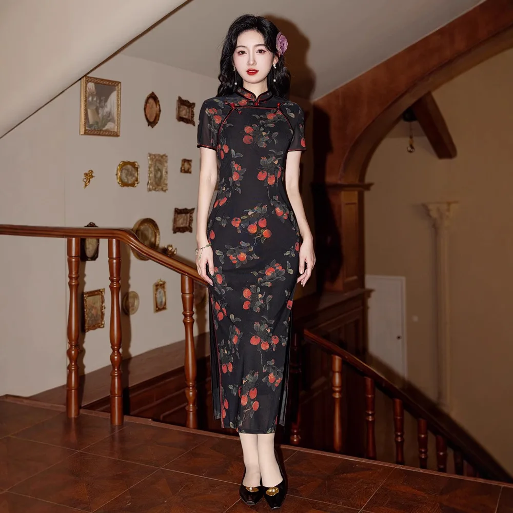 Yourqipao, черное китайское традиционное Cheongsam, новинка 2025, женское вечернее платье Qipao, длинная юбка Hanfu
Yourqipao, черное китайское традиционное Cheongsam, новинка 2025, женское вечернее платье Qipao, длинная юбка Hanfu