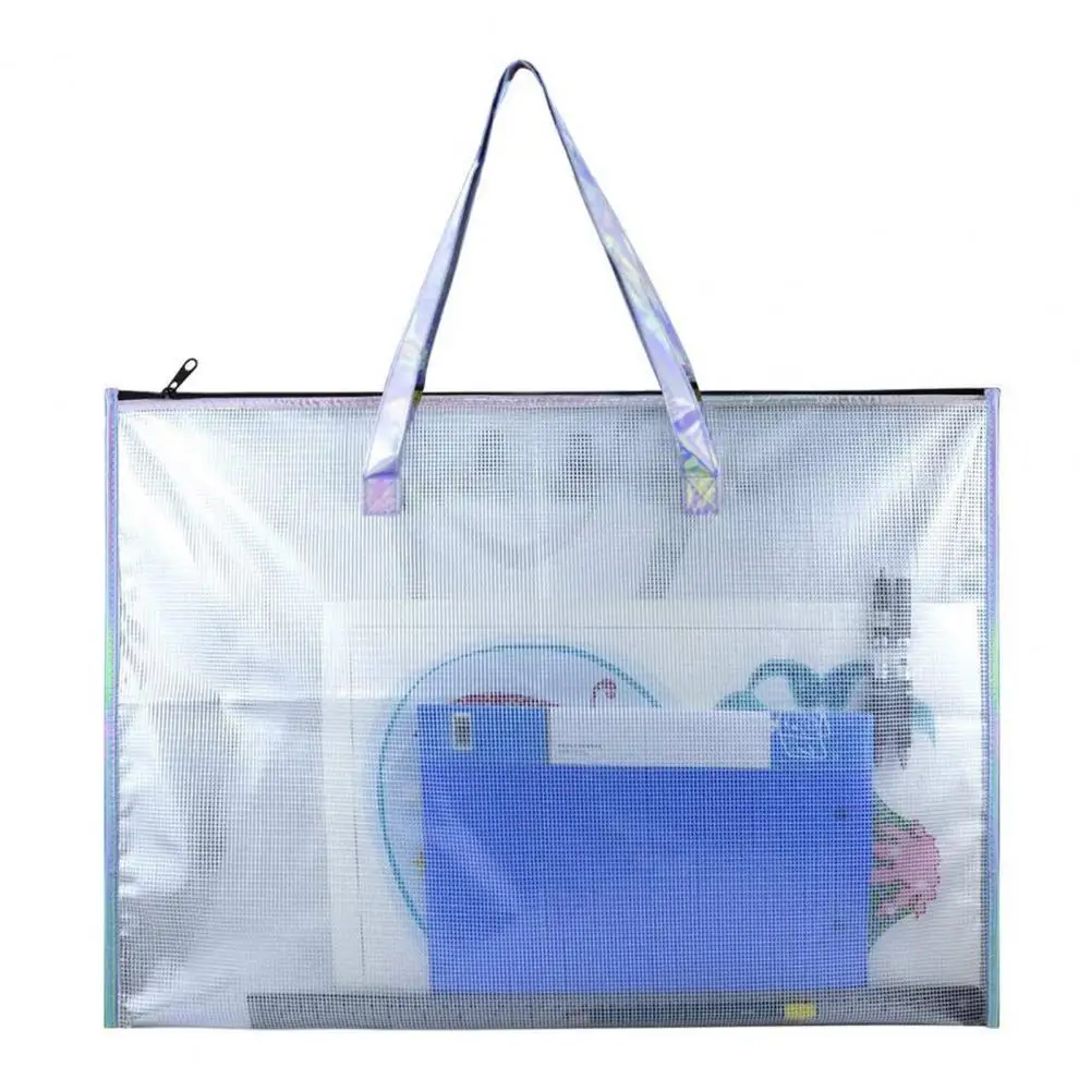 Mesh Document Tote Bag Art Portfolio Organizer Poster Storage Case Bag with Handle Zipper for Artwork Drawing Sketching
Mesh Document Tote Bag Art Portfolio Organizer Poster Storage Case Bag with Handle Zipper for Artwork Drawing Sketching