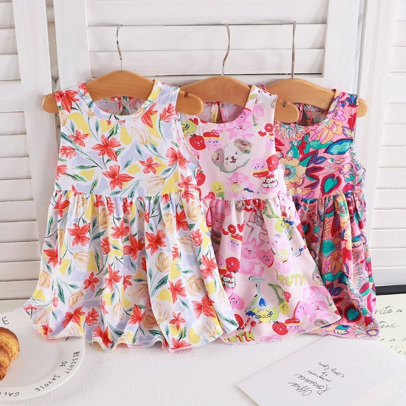New Tsumugi Girls Sleeveless Dress Summer Floral Print Baby Princess Beach Dress Toddler Sunflower Backless Party Casual Outfit
New Tsumugi Girls Sleeveless Dress Summer Floral Print Baby Princess Beach Dress Toddler Sunflower Backless Party Casual Outfit