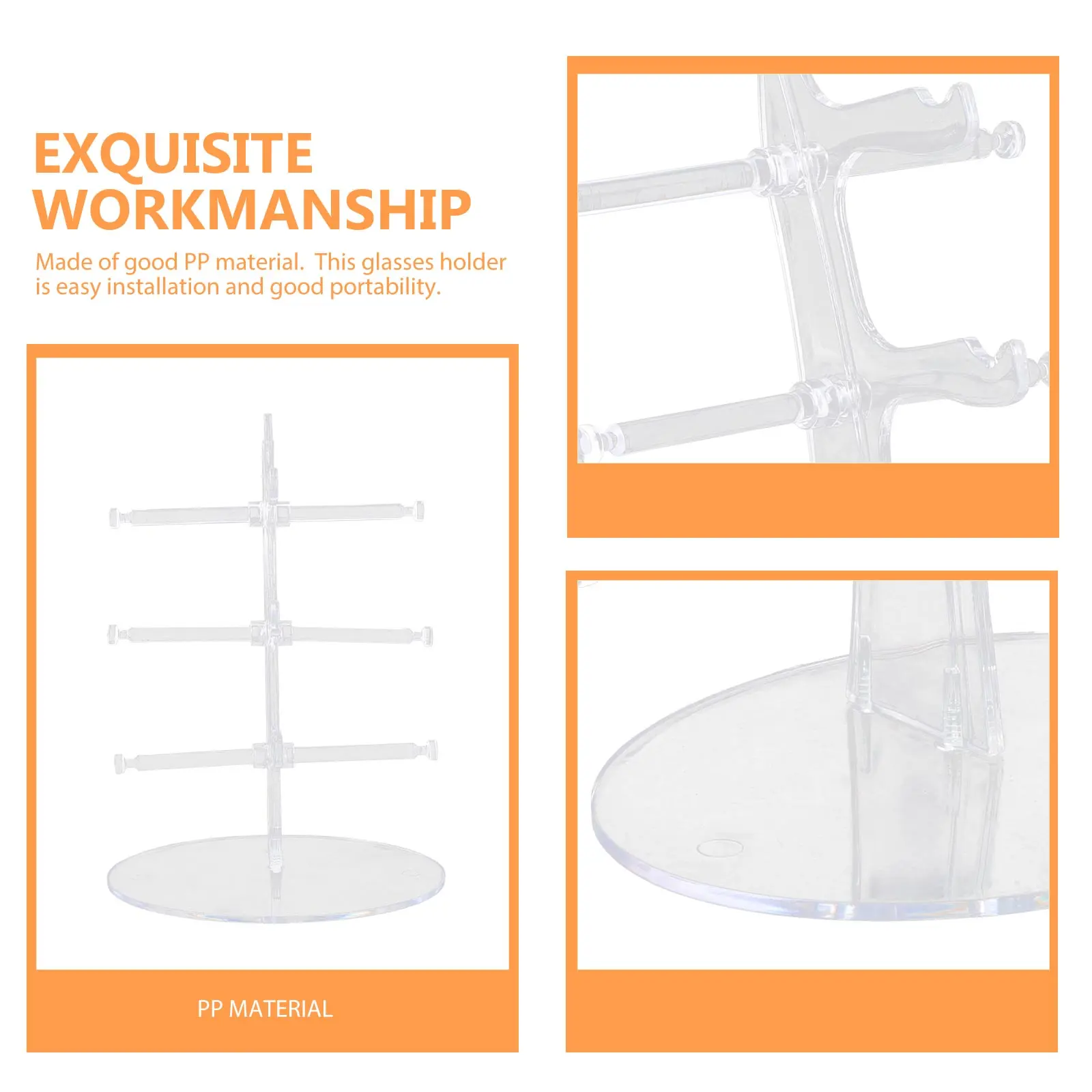 Eyeglasses Display Stand Transparent Cute Rack Storage Sunglasses Holder Multiple PP Material Easy Installation Portable Perfect
Eyeglasses Display Stand Transparent Cute Rack Storage Sunglasses Holder Multiple PP Material Easy Installation Portable Perfect