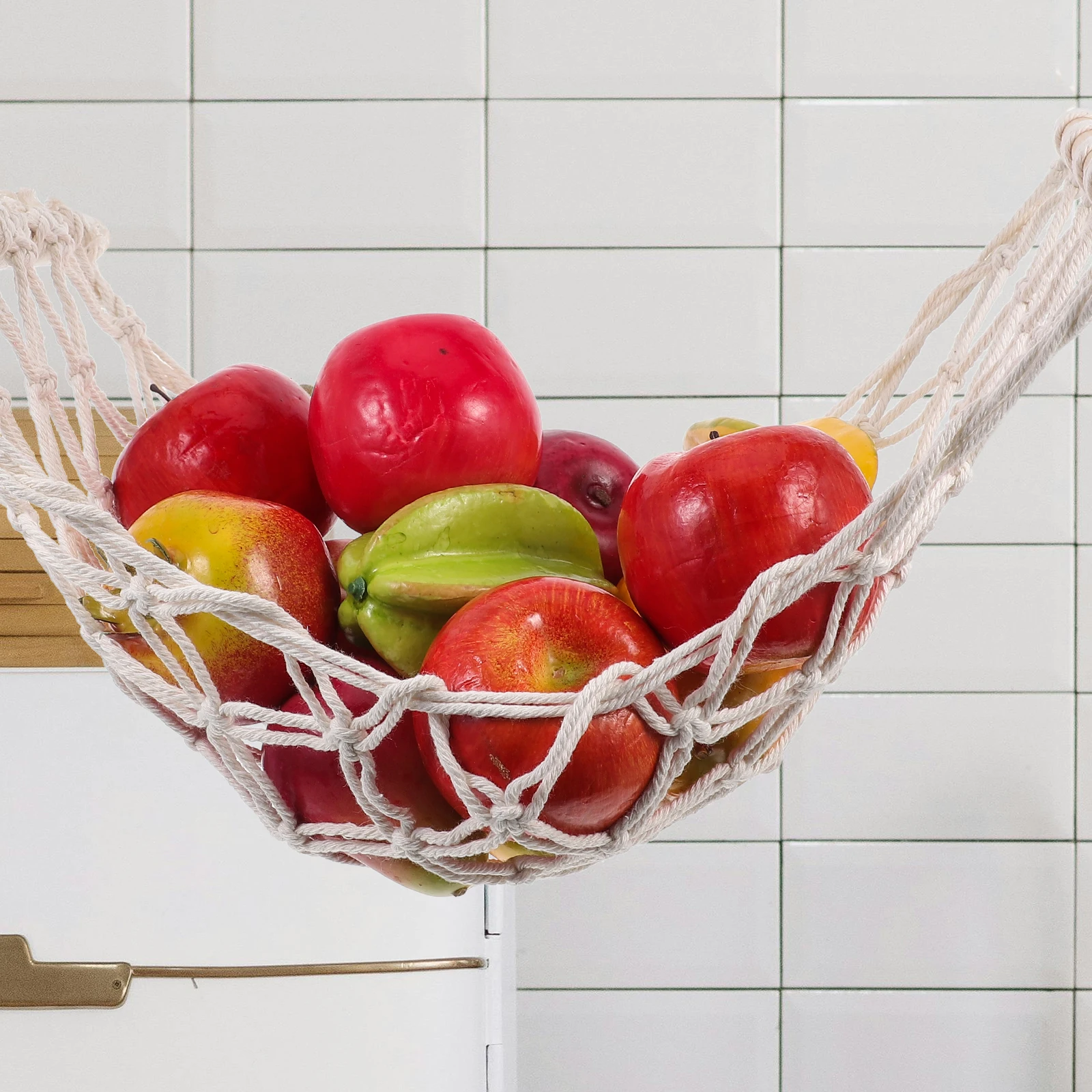 2pcs Handwoven Cotton Hanging Fruit Hammock Kitchen Storage Vegetable Organizer Net Banana Hanger Under Cabinet Mesh Produce
2pcs Handwoven Cotton Hanging Fruit Hammock Kitchen Storage Vegetable Organizer Net Banana Hanger Under Cabinet Mesh Produce