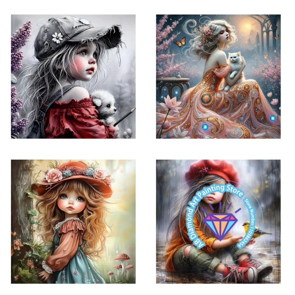 Girl Bird Cat Dog AB Diamond Painting Kit Square Round Diamond 5D DIY Mosaic Handmade Art Adult Exquisite Gift Crafts Home Decor
Girl Bird Cat Dog AB Diamond Painting Kit Square Round Diamond 5D DIY Mosaic Handmade Art Adult Exquisite Gift Crafts Home Decor