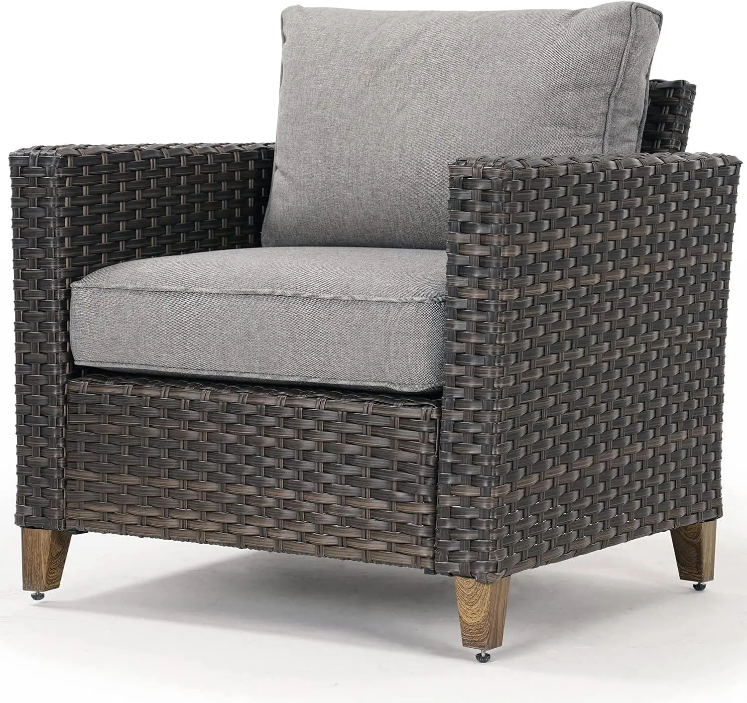 Grand patio Outdoor Furniture, Patio Wicker Sectional Sofa Modular Furniture Set Single Sofa with Thick Cushions for Deck Porch
Grand patio Outdoor Furniture, Patio Wicker Sectional Sofa Modular Furniture Set Single Sofa with Thick Cushions for Deck Porch