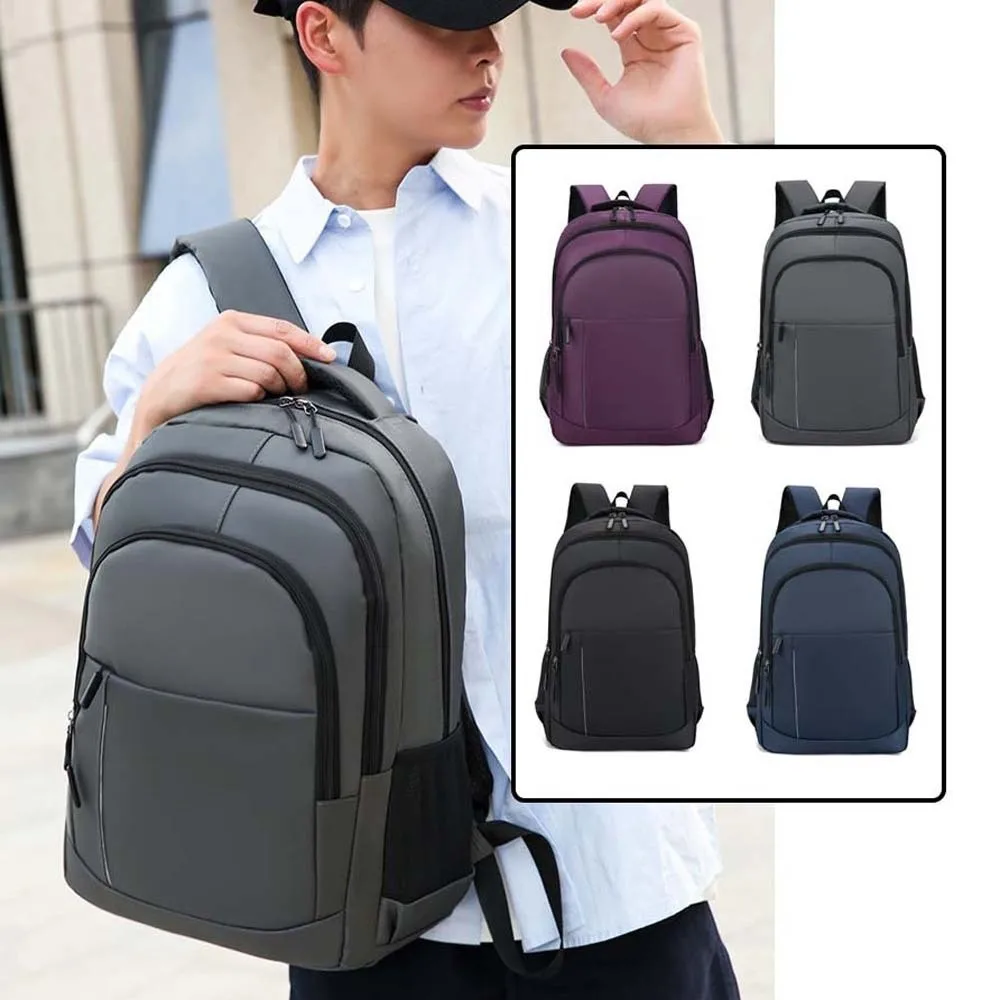 Lightweight Men's Business Backpack Minimalist Anti-splash Water Students Durable Daypack Polyester Solid Color
Lightweight Men's Business Backpack Minimalist Anti-splash Water Students Durable Daypack Polyester Solid Color