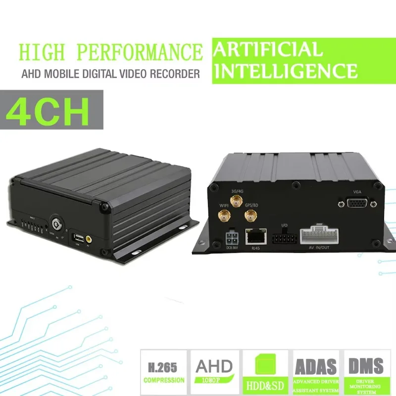 4CH 1080P Mobile DVR Support 4G GPS Optional MDVR With Car Bus Truck Vehicles Camera Recorder
4CH 1080P Mobile DVR Support 4G GPS Optional MDVR With Car Bus Truck Vehicles Camera Recorder