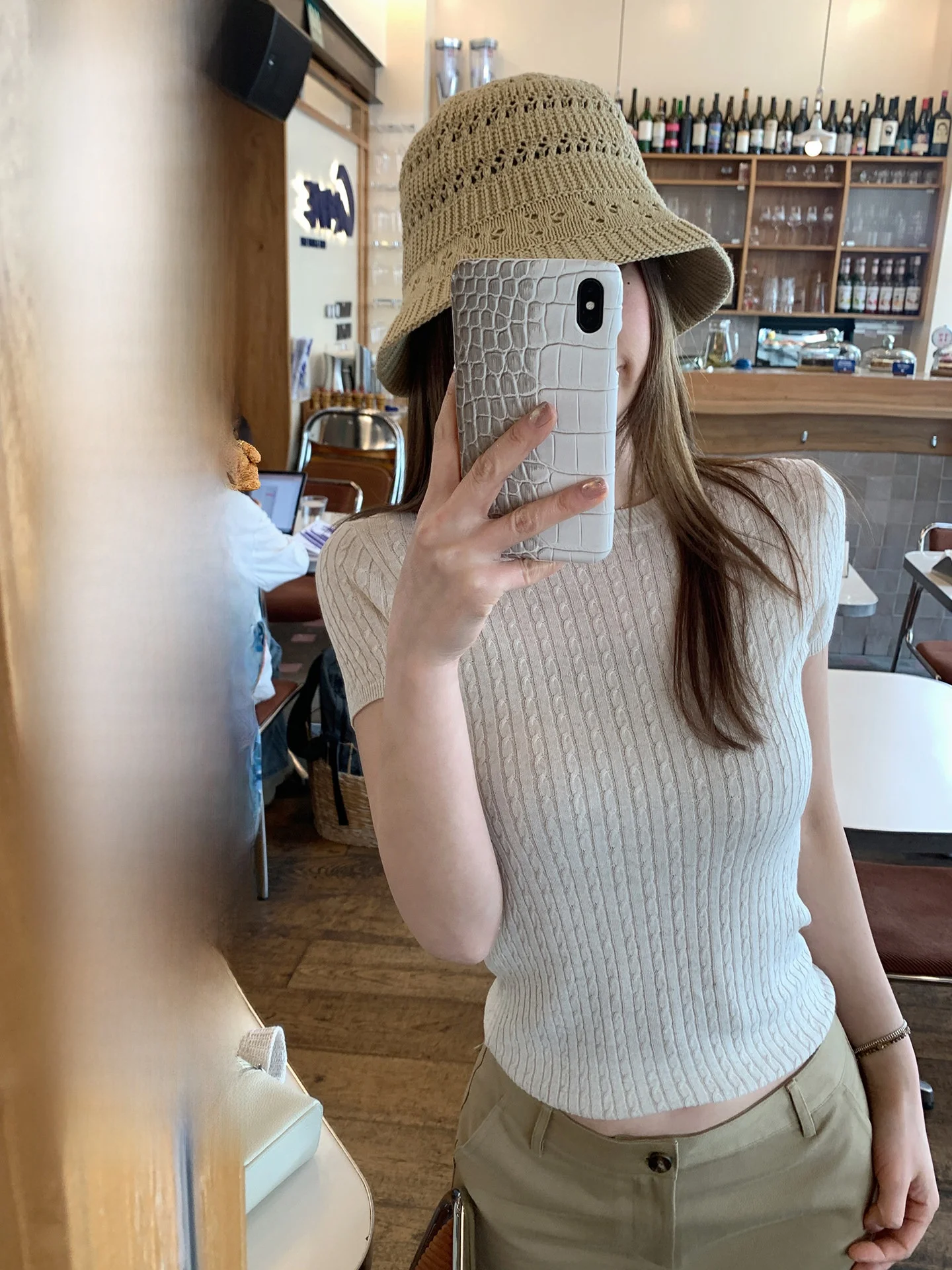 Slim Fit Linen Knitted Top Women Summer Overhead Thin Short Sleeve round Neck T-Shirt Comfortable Breathable Fashionable
Slim Fit Linen Knitted Top Women Summer Overhead Thin Short Sleeve round Neck T-Shirt Comfortable Breathable Fashionable