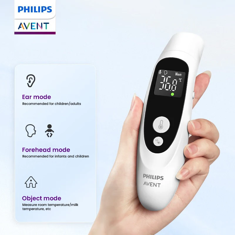 Philips Avent FC-IR105 Digital Infrared Thermometer Ear & Forehead 2in1 Handheld Body Quick Temperature Measurement Tool
Philips Avent FC-IR105 Digital Infrared Thermometer Ear & Forehead 2in1 Handheld Body Quick Temperature Measurement Tool