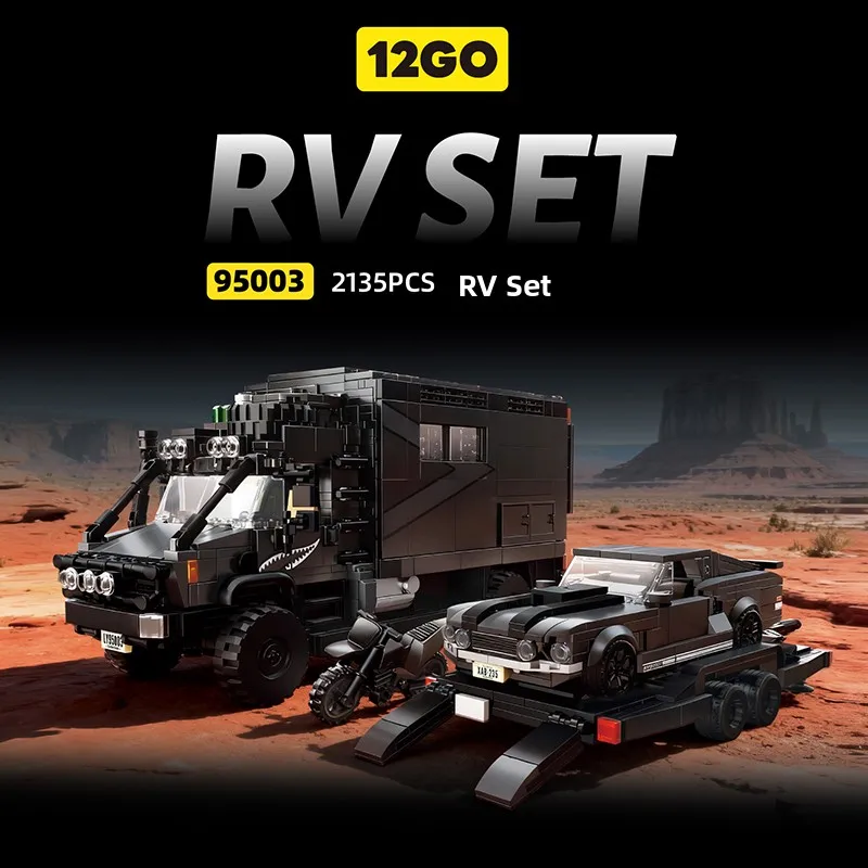 2GO Building Blos Unimog Mustang Caravan Combination Assembly Toy Model Boys Gift Advanced Difficul ABS Material
2GO Building Blos Unimog Mustang Caravan Combination Assembly Toy Model Boys Gift Advanced Difficul ABS Material