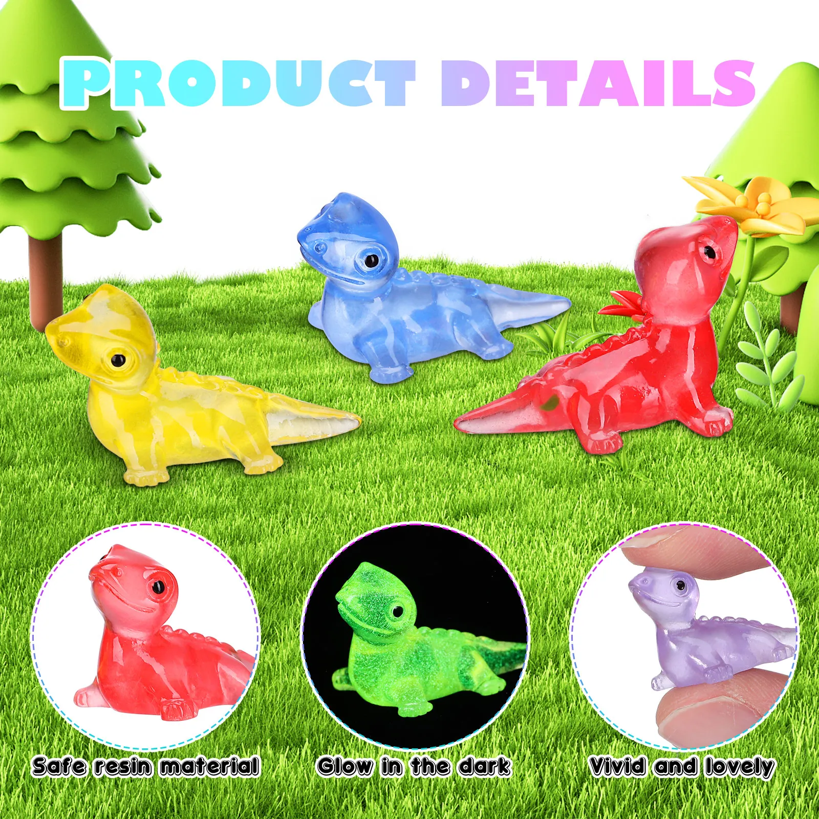 60pcs Resin Gecko Figurines Mini Animals Lizard Ornament Toy Colorful Tiny Decor Reptile Accessories Desk Shelf Bonsai Garden
60pcs Resin Gecko Figurines Mini Animals Lizard Ornament Toy Colorful Tiny Decor Reptile Accessories Desk Shelf Bonsai Garden