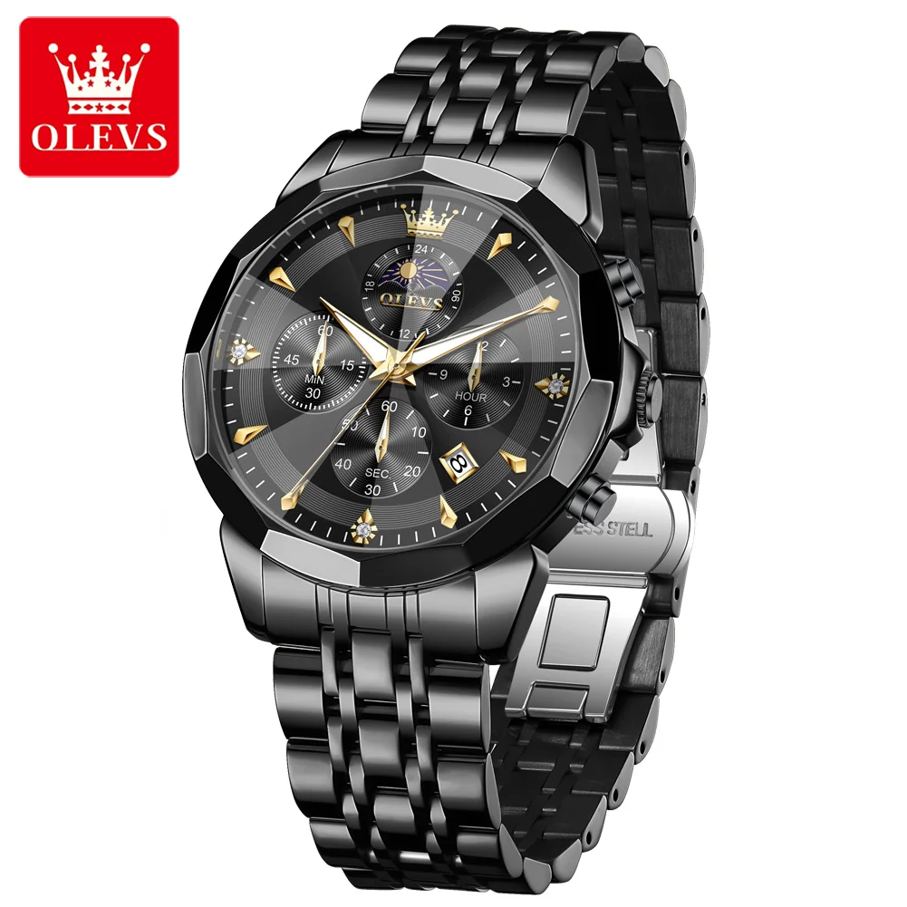 OLEVS 3673 Original Man Watch Solid Steel Strap Three Small Dials Design Classic Luxury Rhombus Mirror Men's Quartz Wristwatches
OLEVS 3673 Original Man Watch Solid Steel Strap Three Small Dials Design Classic Luxury Rhombus Mirror Men's Quartz Wristwatches