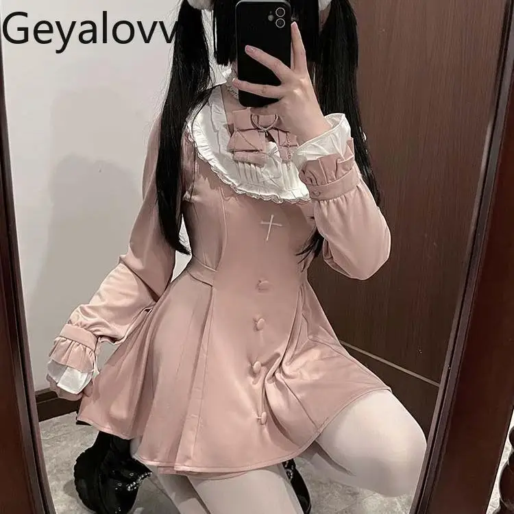 Japanese Style Sweet Lace Long Sleeve Embroidered High Waist Slim Fit Patchwork Mass-Produced Dress and Shorts Two-Piece Set
Japanese Style Sweet Lace Long Sleeve Embroidered High Waist Slim Fit Patchwork Mass-Produced Dress and Shorts Two-Piece Set