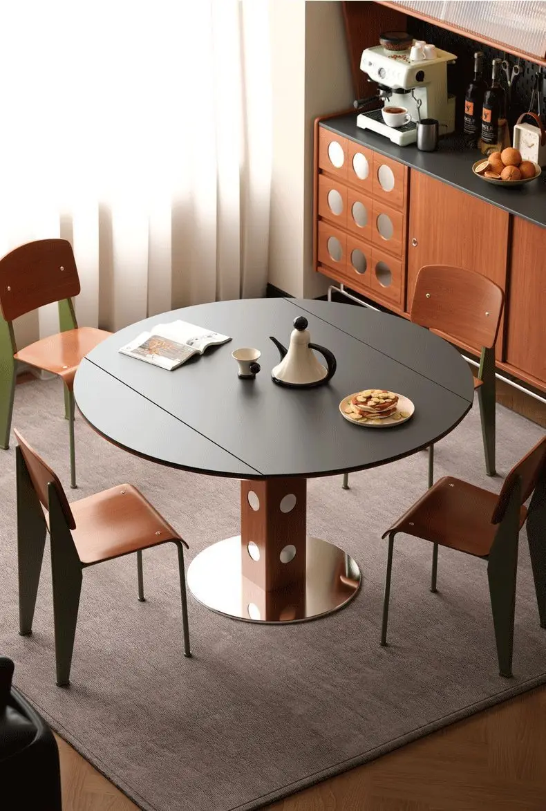 PYH medieval style solid wood function dining table household light luxury minimalist table foldable round table
PYH medieval style solid wood function dining table household light luxury minimalist table foldable round table