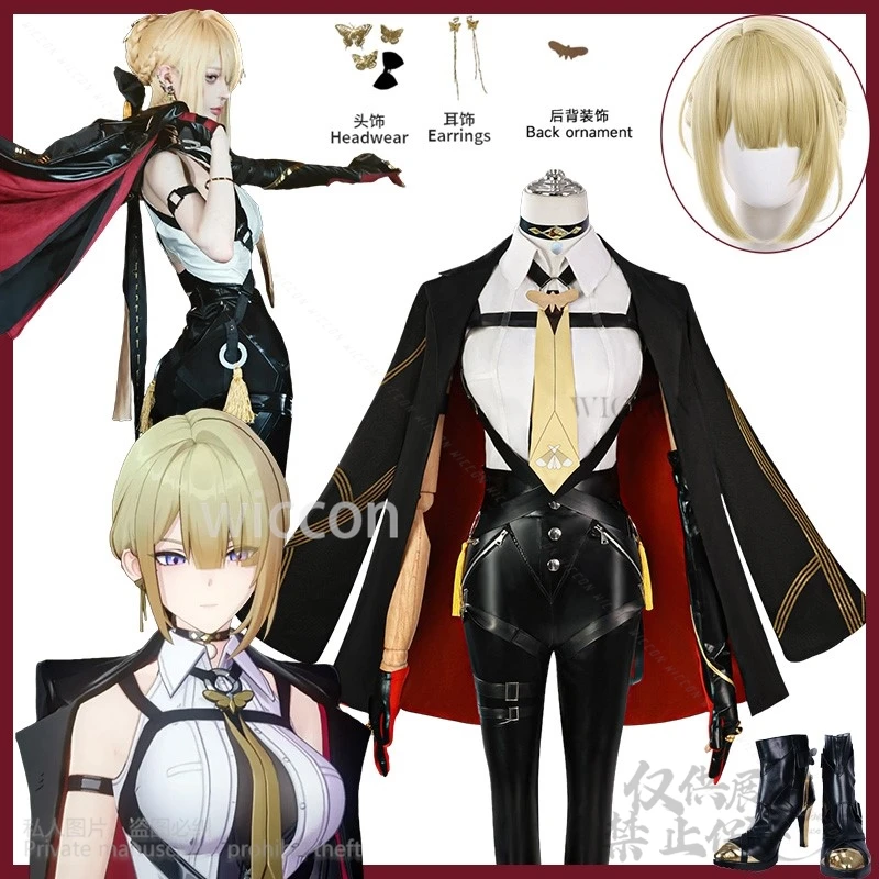 Аниме-игра Zenless Zone Zero ZZZ 코스프레 Evelyn, костюм, сексуальная униформа, брюки из искусственной кожи, обувь, парики для девочек и женщин, индивидуальный заказ на Хэллоуин
Аниме-игра Zenless Zone Zero ZZZ 코스프레 Evelyn, костюм, сексуальная униформа, брюки из искусственной кожи, обувь, парики для девочек и женщин, индивидуальный заказ на Хэллоуин