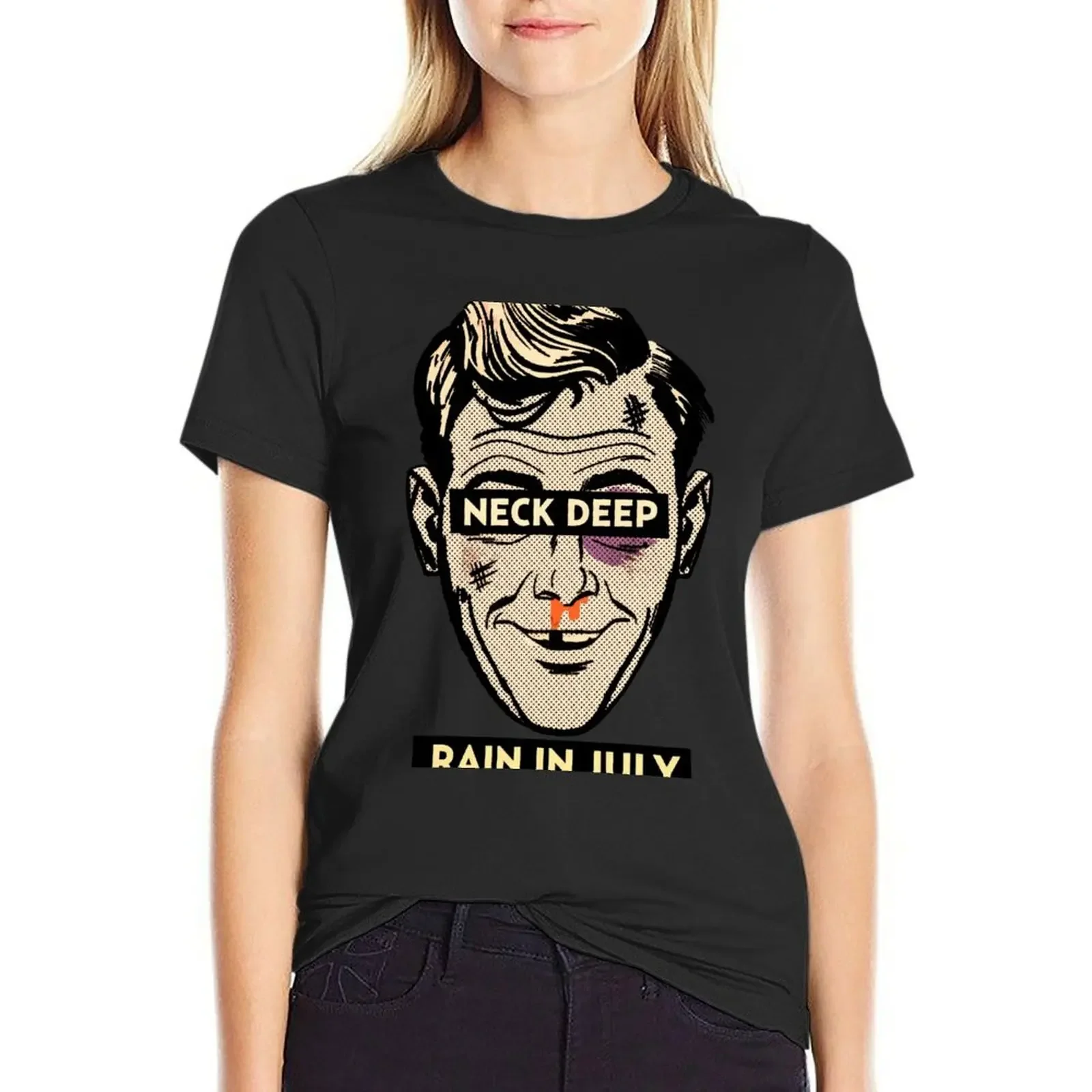 Футболка Neck Deep Rain в июле, быстросохнущая винтажная летняя женская одежда с графикой
Футболка Neck Deep Rain в июле, быстросохнущая винтажная летняя женская одежда с графикой