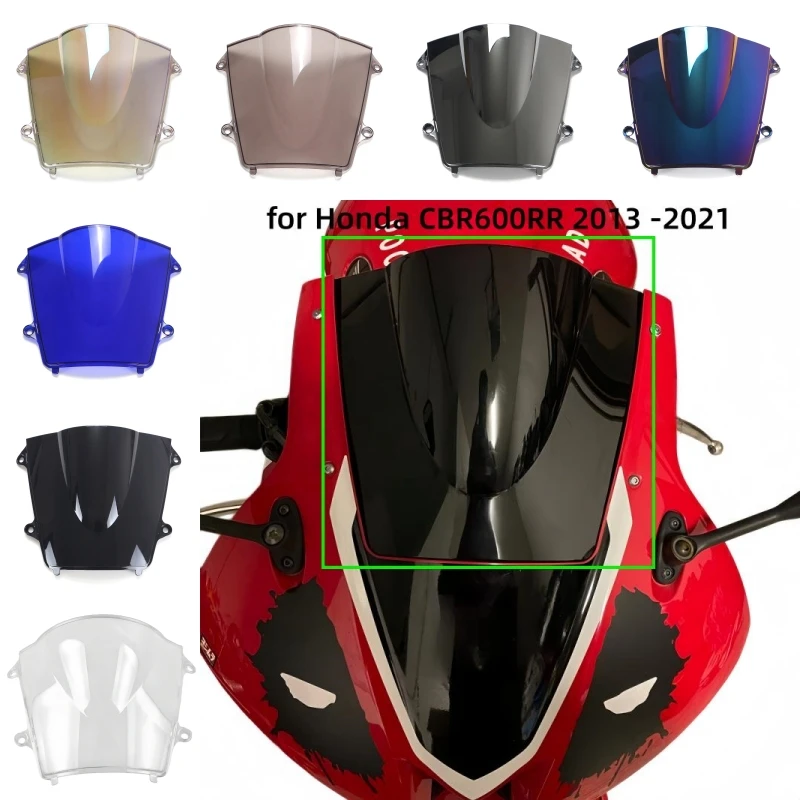 Motorcycle Windshield Front Windshield Air Reflector Flow Guide Plate Double Bubble for Honda CBR600 600 RR CBR600RR 2013 -2021
Motorcycle Windshield Front Windshield Air Reflector Flow Guide Plate Double Bubble for Honda CBR600 600 RR CBR600RR 2013 -2021