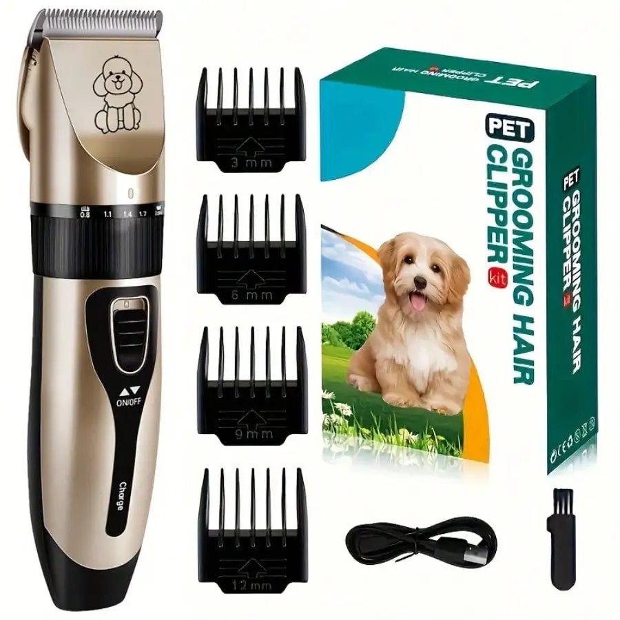 Low-Noise Professional Cordless Pet Grooming Clipper - USB Rechargeable Dog & Cat Hair Trimmer For All Pet Sizes & Hair Lengths
Low-Noise Professional Cordless Pet Grooming Clipper - USB Rechargeable Dog & Cat Hair Trimmer For All Pet Sizes & Hair Lengths