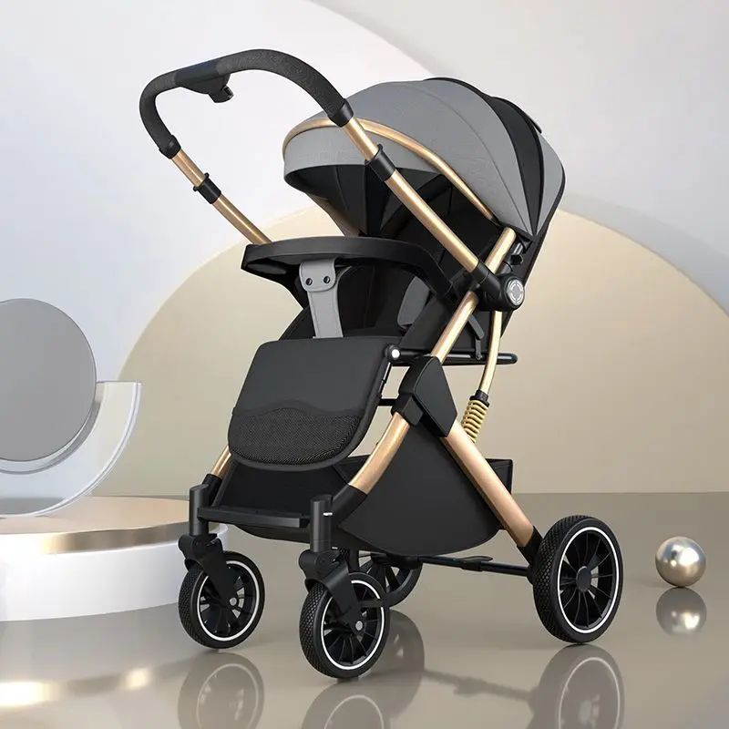 Baby Stroller Lightweight Foldable Can Sit or Lie High Landscape View Two-way Baby Stroller for Newborn Children
Baby Stroller Lightweight Foldable Can Sit or Lie High Landscape View Two-way Baby Stroller for Newborn Children