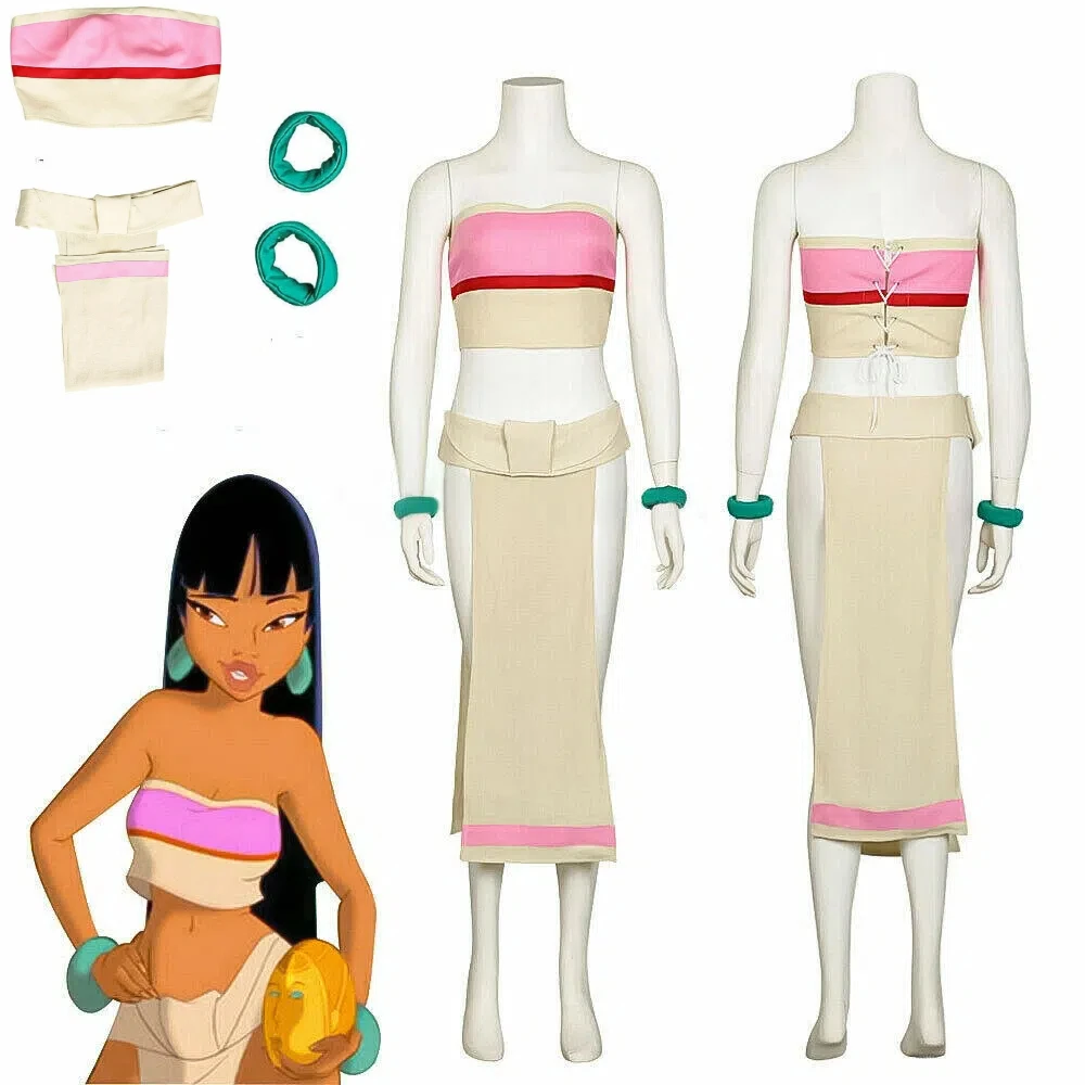 Anime The Road To El Dorado Chel Cosplay Costume Strapless Dress Full Set Halloween Carnival Anime Role Play Outfit
Anime The Road To El Dorado Chel Cosplay Costume Strapless Dress Full Set Halloween Carnival Anime Role Play Outfit