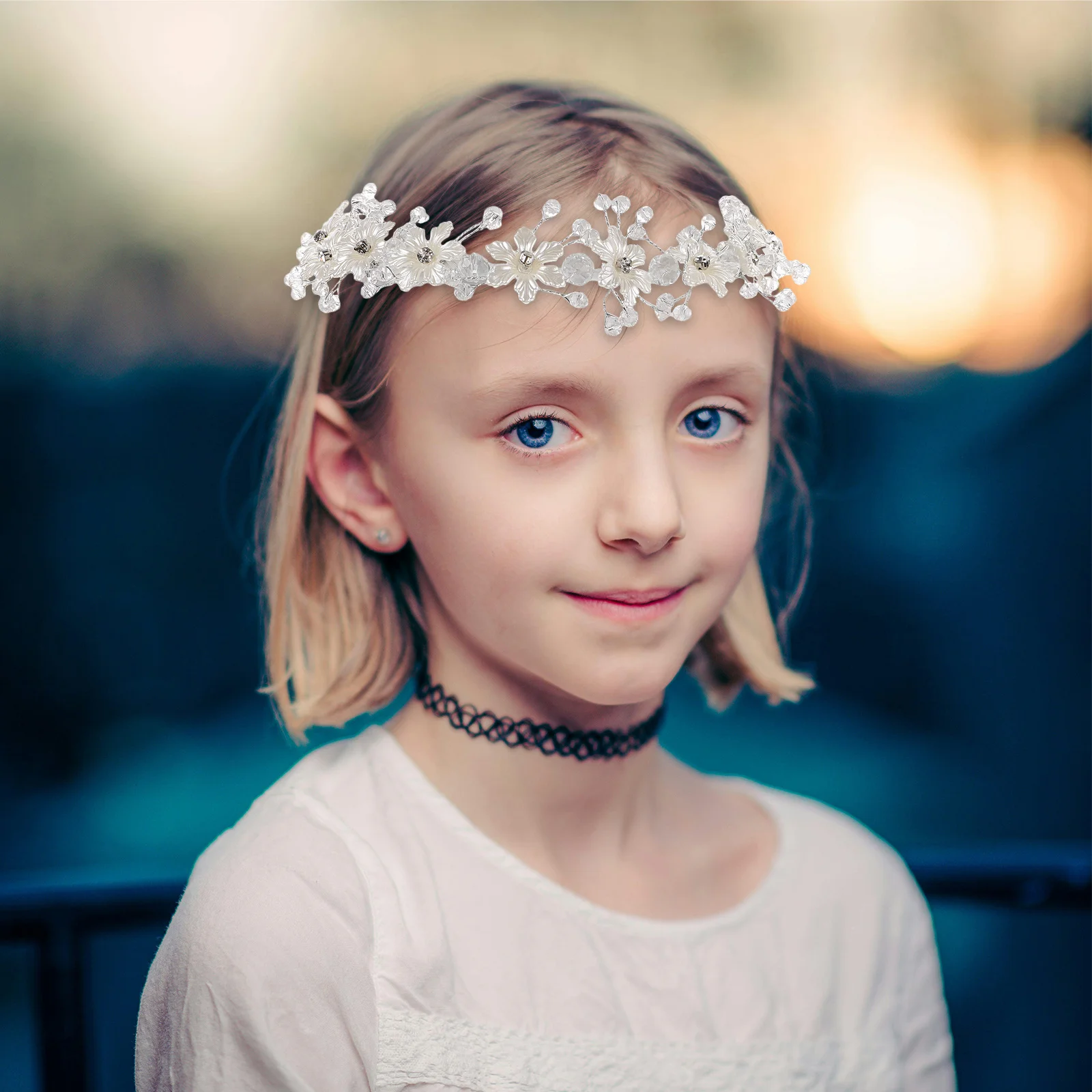 Bridal Headpiece Glass Wedding Headband Pearl Tiara Flower Girl Crown Hair Accessory Rhinestone Floral Headdress For Bride 
Bridal Headpiece Glass Wedding Headband Pearl Tiara Flower Girl Crown Hair Accessory Rhinestone Floral Headdress For Bride