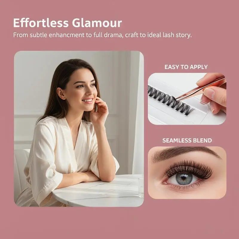 14 Rows Cluster Eyelash Extension DIY Individual Lashes Natural Volume Lash Cluster Reusable Eye Makeup Accessory for Home Use
14 Rows Cluster Eyelash Extension DIY Individual Lashes Natural Volume Lash Cluster Reusable Eye Makeup Accessory for Home Use