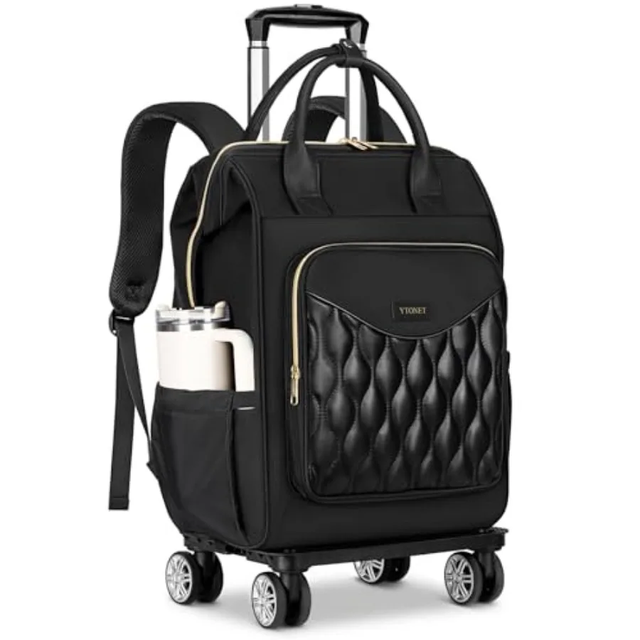 Rolling Backpack for Women, 15.6 In Rolling Travel Backpack with 4 Spinner Wheels, Carry On Rolling Laptop Bag with Detachable
Rolling Backpack for Women, 15.6 In Rolling Travel Backpack with 4 Spinner Wheels, Carry On Rolling Laptop Bag with Detachable