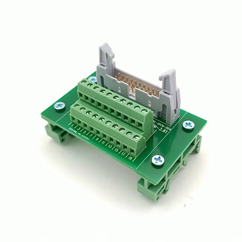 IDC20 2x10Pins 0.1" Male Header Breakout Board, Terminal Block, Connector.With simple stand
IDC20 2x10Pins 0.1" Male Header Breakout Board, Terminal Block, Connector.With simple stand