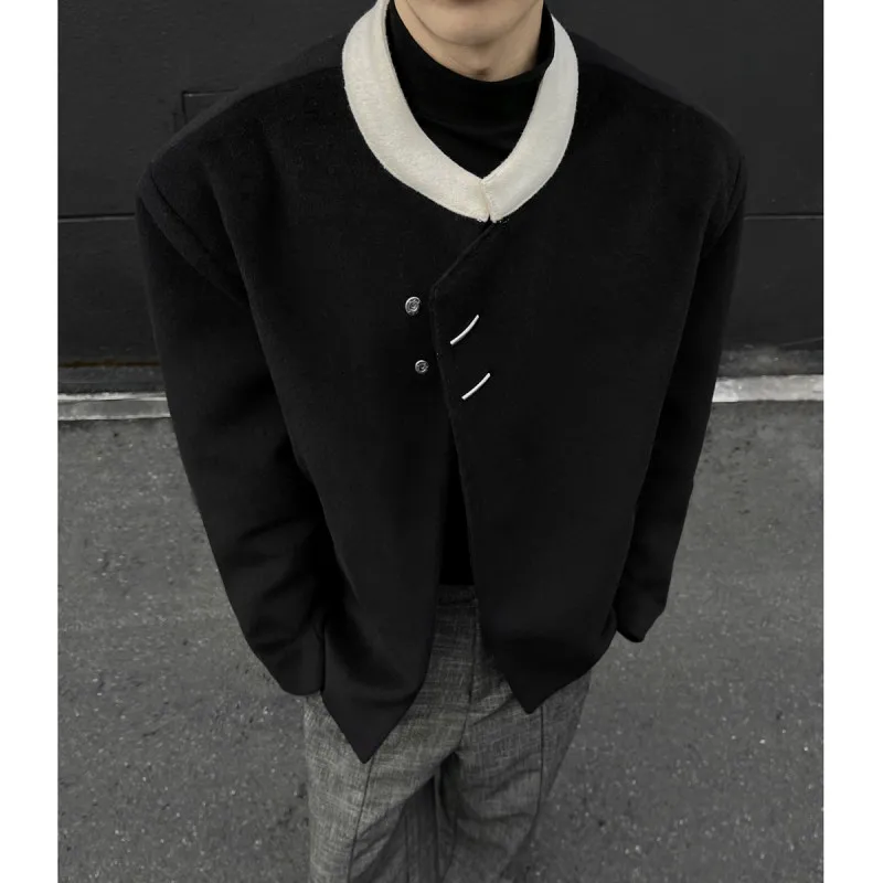 Мужское шерстяное пальто на осень-зиму, утепленное, в стиле ретро, с косой застежкой на пуговицах, в китайском стиле, молодежное, модное, теплое зимнее верхнее пальто
Мужское шерстяное пальто на осень-зиму, утепленное, в стиле ретро, с косой застежкой на пуговицах, в китайском стиле, молодежное, модное, теплое зимнее верхнее пальто