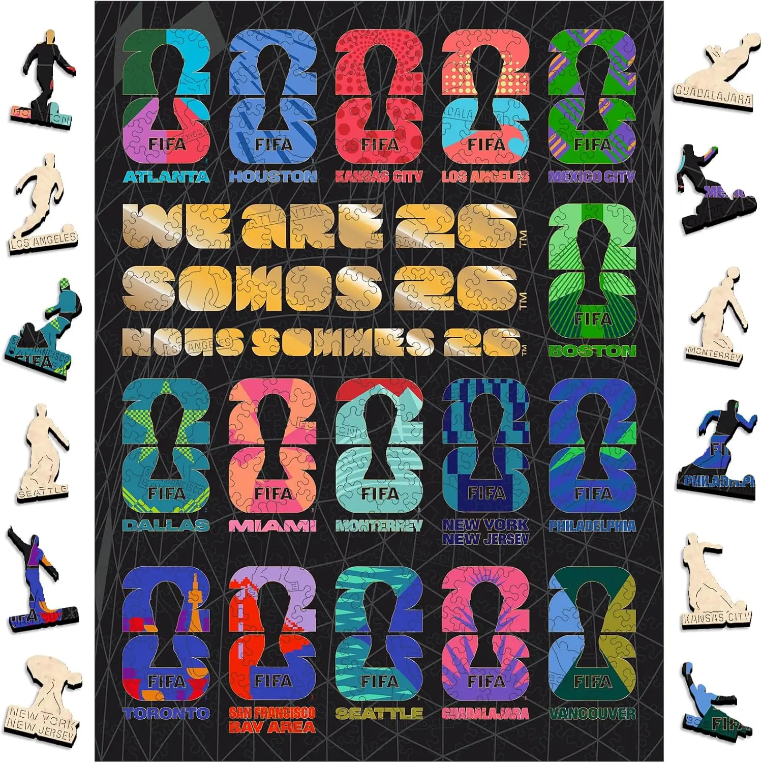 FIFA World Cup 2026 USA Wooden Puzzles 300PC Puzzles for Adults Atlanta Football Fan Gift Collectible Souvenir Official Licensed
FIFA World Cup 2026 USA Wooden Puzzles 300PC Puzzles for Adults Atlanta Football Fan Gift Collectible Souvenir Official Licensed