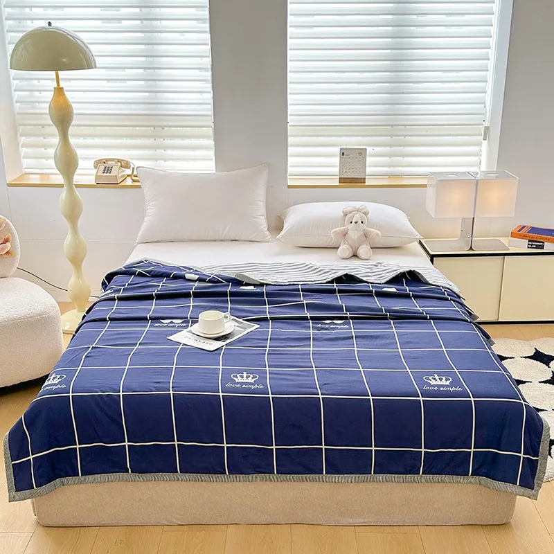 SRETNO Summer Cool Water-washed Cotton Printed Air Conditioning Quilt, Polyester Ice Silk Cool-Feeling Quilt Core Thin Comforter
SRETNO Summer Cool Water-washed Cotton Printed Air Conditioning Quilt, Polyester Ice Silk Cool-Feeling Quilt Core Thin Comforter