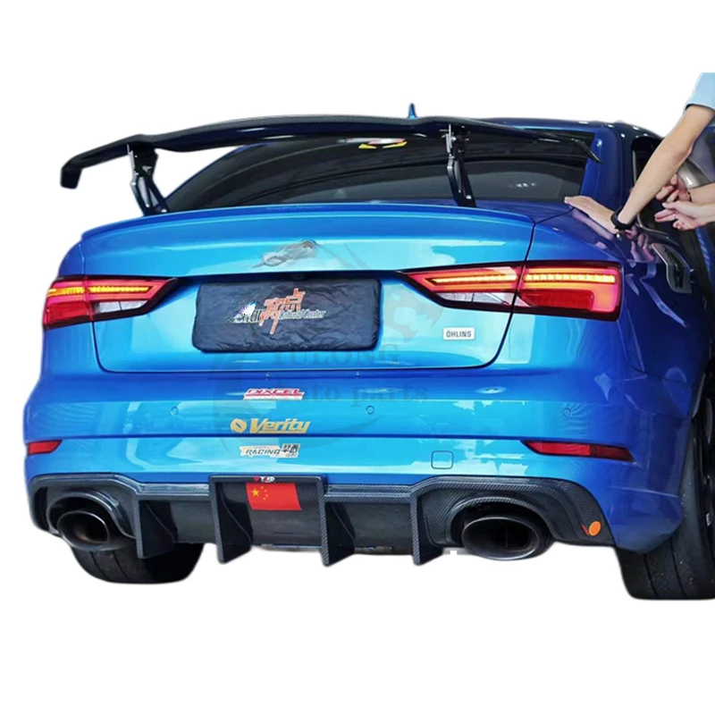 Lightweight TAKD style dry carbon fiber rear diffuser for Audi RS3 2017-2019
Lightweight TAKD style dry carbon fiber rear diffuser for Audi RS3 2017-2019