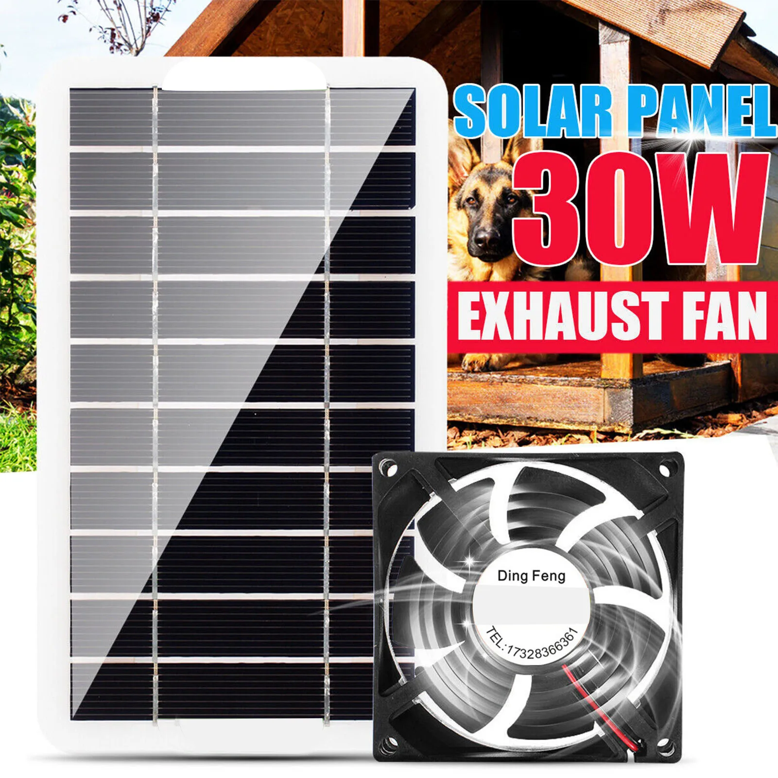 Solar Exhaust Fan Air Extractor Solar Ventilation Fan with Large Airflow for Dog Chicken House Greenhouse
Solar Exhaust Fan Air Extractor Solar Ventilation Fan with Large Airflow for Dog Chicken House Greenhouse
