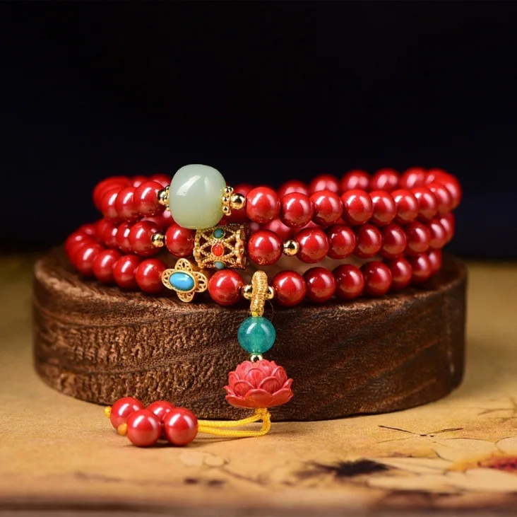 Natural High Content Emperor Sand Bracelet for Women Red Multi strand Ethnic Style Elegant Bracelet for Birth Year Gifts
Natural High Content Emperor Sand Bracelet for Women Red Multi strand Ethnic Style Elegant Bracelet for Birth Year Gifts