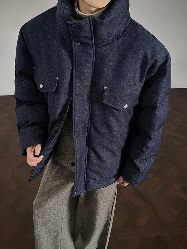 Thiened Denim Cotton Workwear Jaet Men's Trendy Brand Stand Collar Winter Warm Outerwear Youth Casual Long Sve Zipper
Thiened Denim Cotton Workwear Jaet Men's Trendy Brand Stand Collar Winter Warm Outerwear Youth Casual Long Sve Zipper