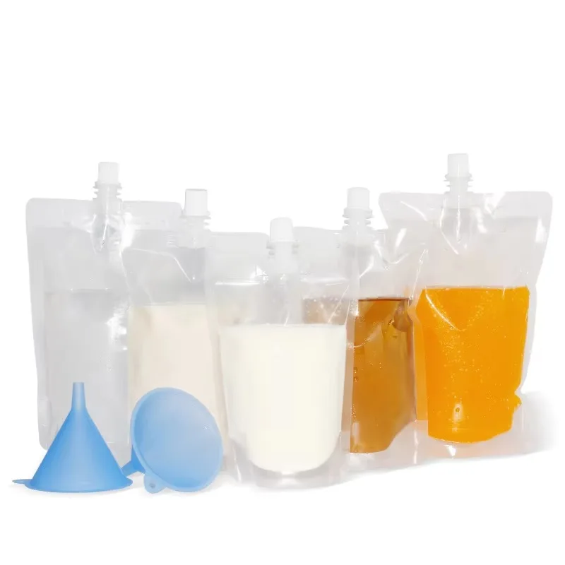 100 Pack, Stand-up Plastic Drink Packaging Bag Spout Pouch for Beverage Liquid Juice Milk Coffee,
100 Pack, Stand-up Plastic Drink Packaging Bag Spout Pouch for Beverage Liquid Juice Milk Coffee,