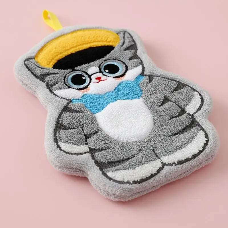 Single Pack Adorable Cat-themed Suspension Towel, Bathroom Kitchen Soft Absorbent Handkerchief, Cartoon Kids Towels
Single Pack Adorable Cat-themed Suspension Towel, Bathroom Kitchen Soft Absorbent Handkerchief, Cartoon Kids Towels