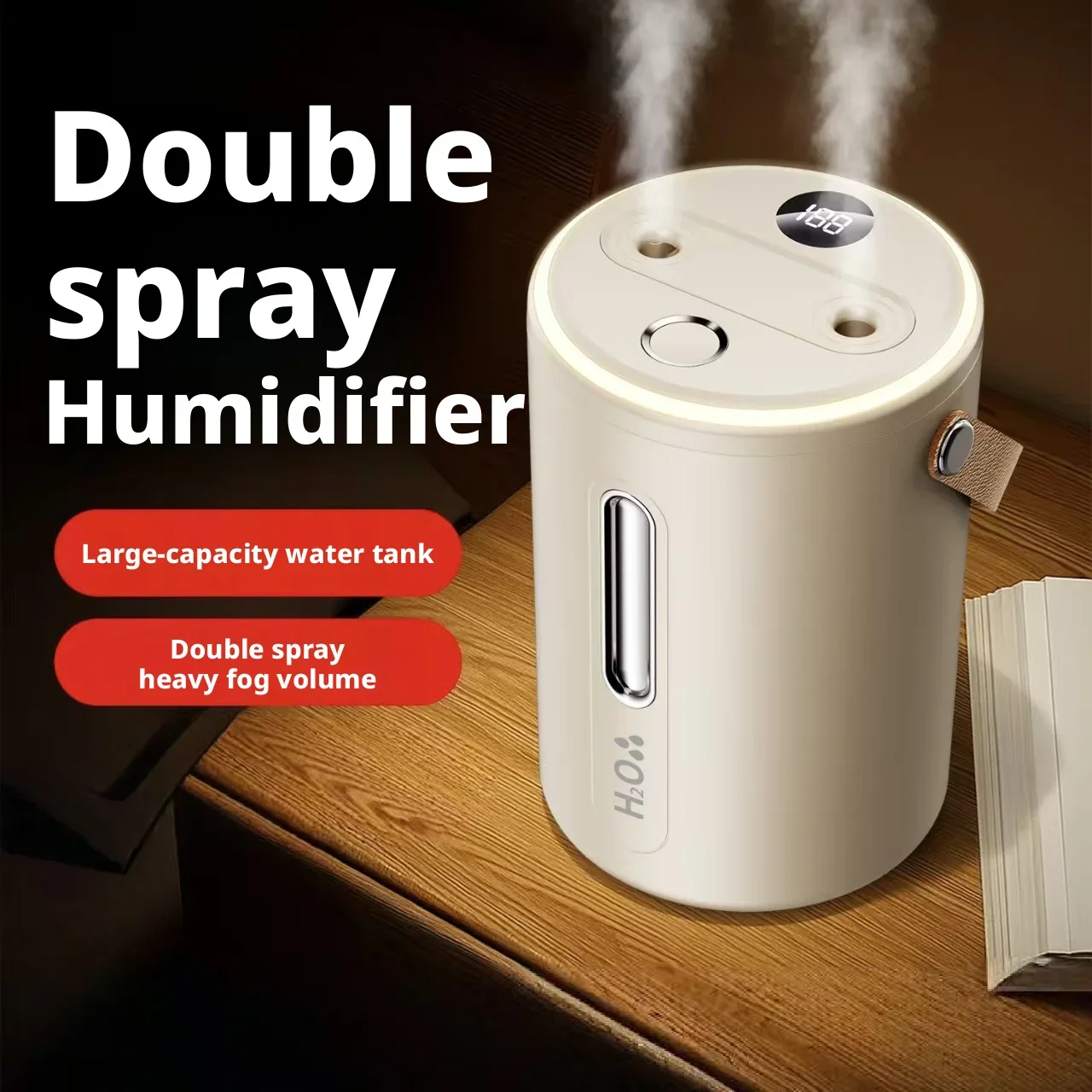 Quiet Large Capacity Dual Nozzle Desktop Cool Mist Humidifier, Ultrasonic Atomizer Aroma Diffuser Household Air Moisturizer
Quiet Large Capacity Dual Nozzle Desktop Cool Mist Humidifier, Ultrasonic Atomizer Aroma Diffuser Household Air Moisturizer