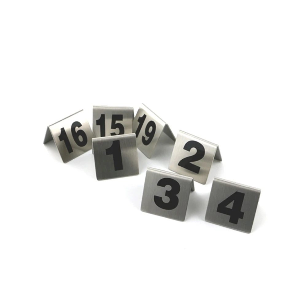 50pcs Double-sides Stainless Steel Table Sign Card Number Card Wedding Restaurant Cafe Bar Place Desk Card Holder
50pcs Double-sides Stainless Steel Table Sign Card Number Card Wedding Restaurant Cafe Bar Place Desk Card Holder