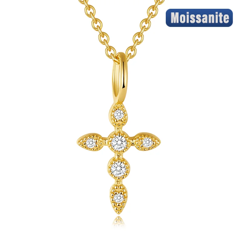S925 Серебряный кулон с крестом из муассанита Сертификат GRA Гальваника 18k Изысканное модное легкое роскошное дизайнерское женское ожерелье
S925 Серебряный кулон с крестом из муассанита Сертификат GRA Гальваника 18k Изысканное модное легкое роскошное дизайнерское женское ожерелье
