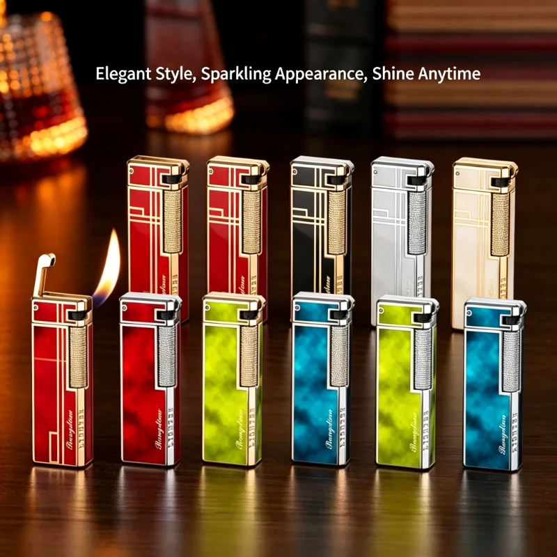 New Classic Retro Offset Flame Metal Lighter, Refillable Butane Pocket Type, Exquisite Collection Gift For Gentlemen Tool
New Classic Retro Offset Flame Metal Lighter, Refillable Butane Pocket Type, Exquisite Collection Gift For Gentlemen Tool