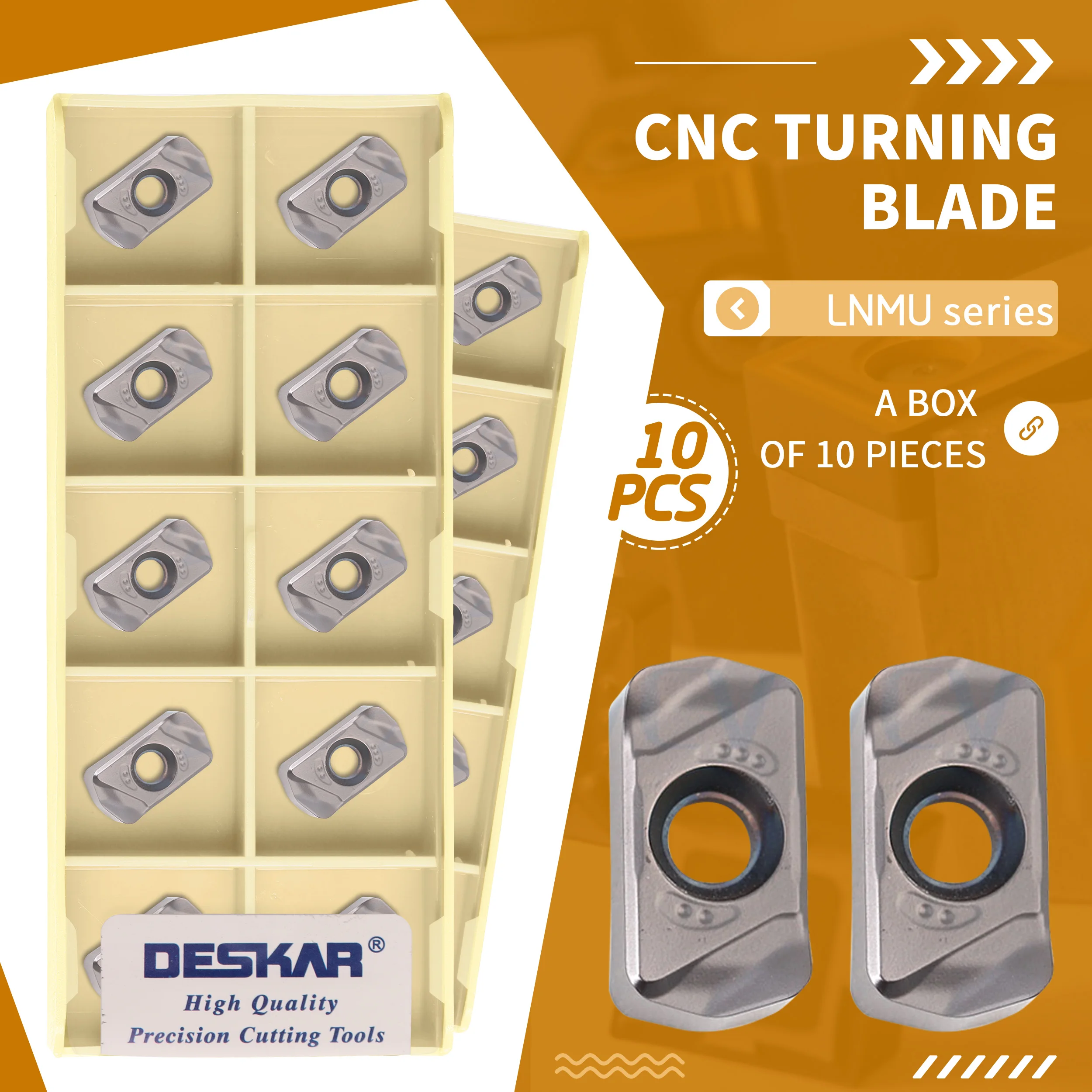 LNMU0303ZER MJ LF6018 High Quality Milling Cutter Carbide Milling Inserts CNC Lathe Turning Plate For Stainless Steel Processing
LNMU0303ZER MJ LF6018 High Quality Milling Cutter Carbide Milling Inserts CNC Lathe Turning Plate For Stainless Steel Processing